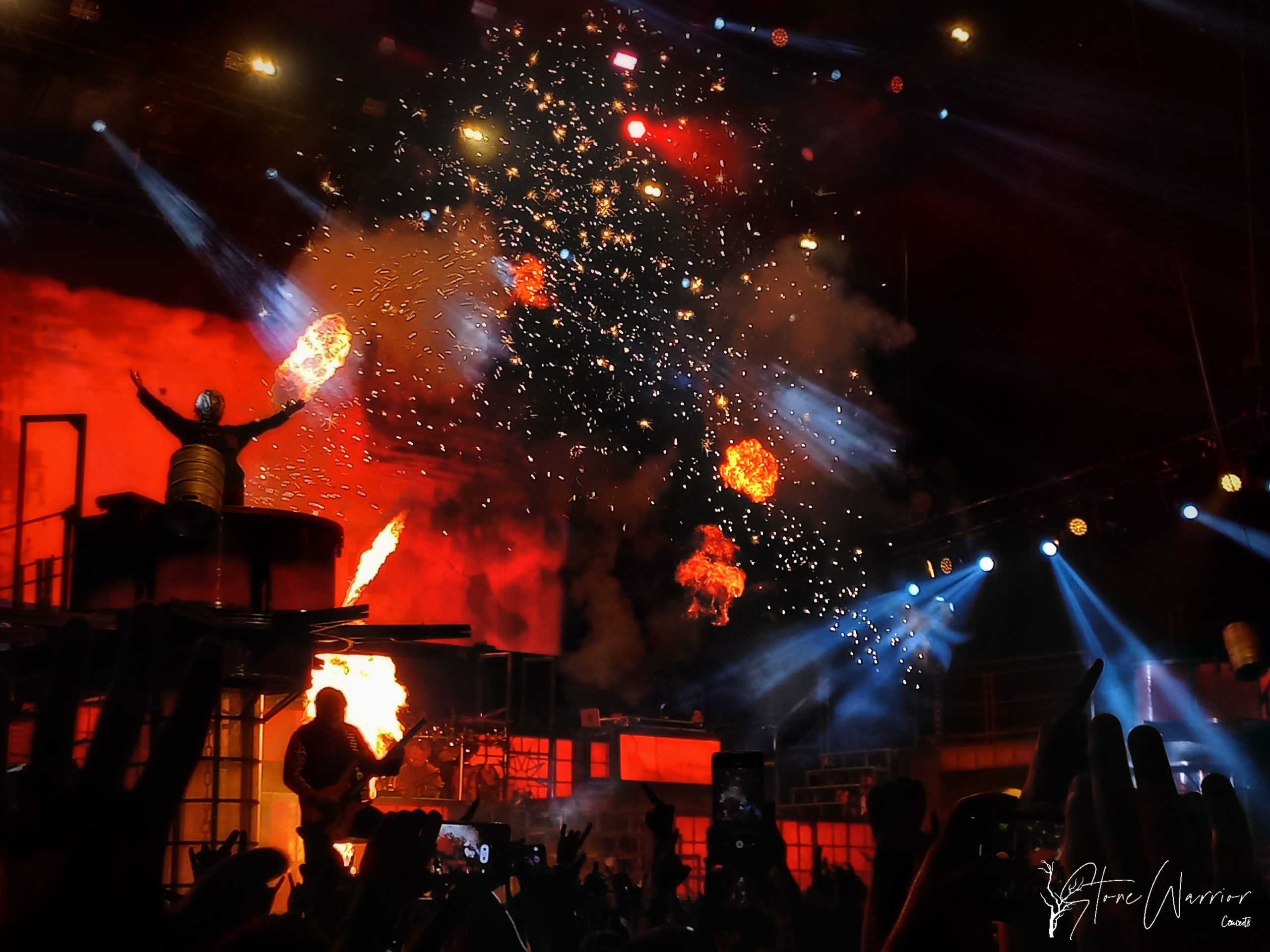 Fuego y pirotecnia de Slipknot