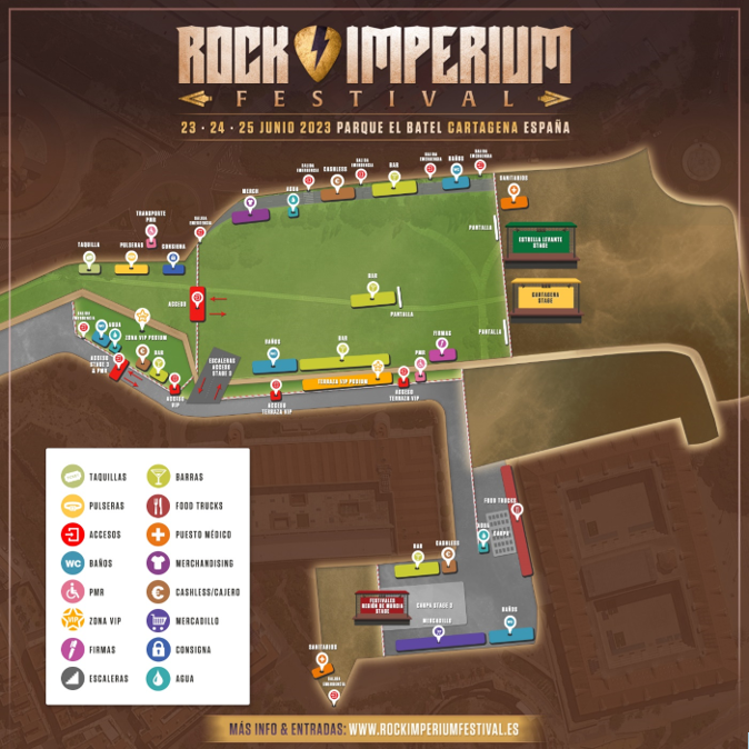 Mapa recinto Rock Imperium