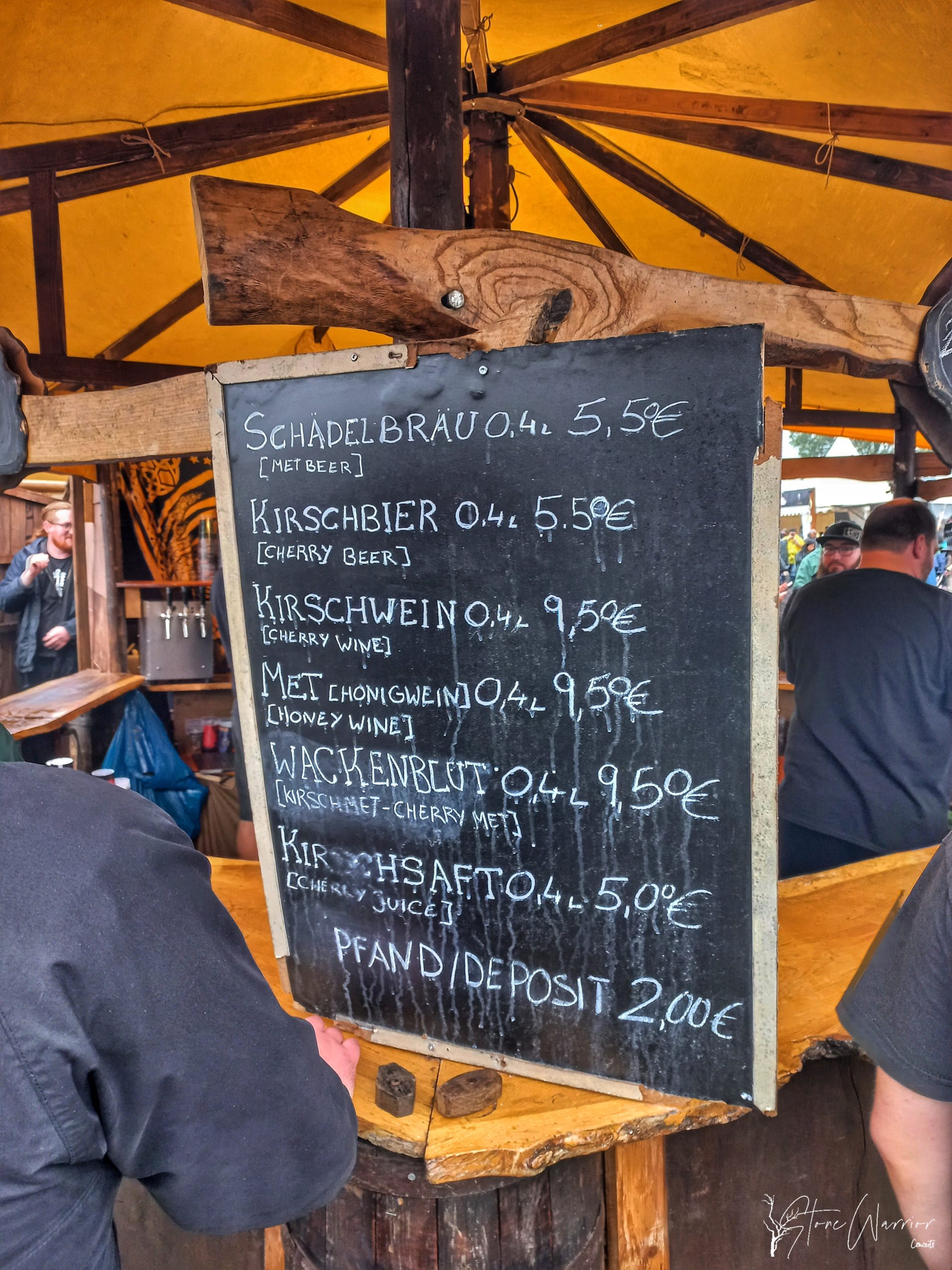 Precios bebidas artesanales Wacken 2023