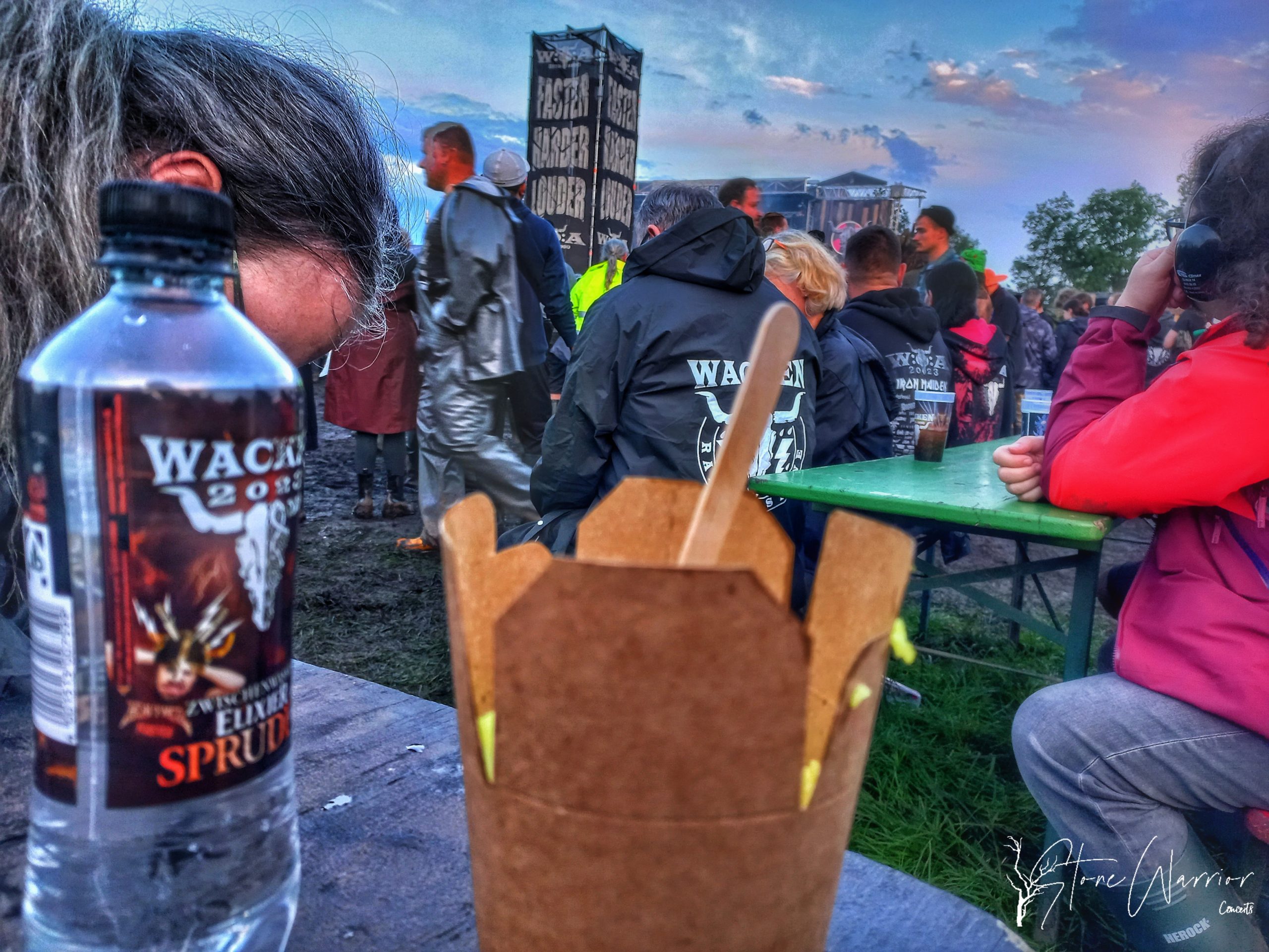 Zona de descanso para comer en Wacken