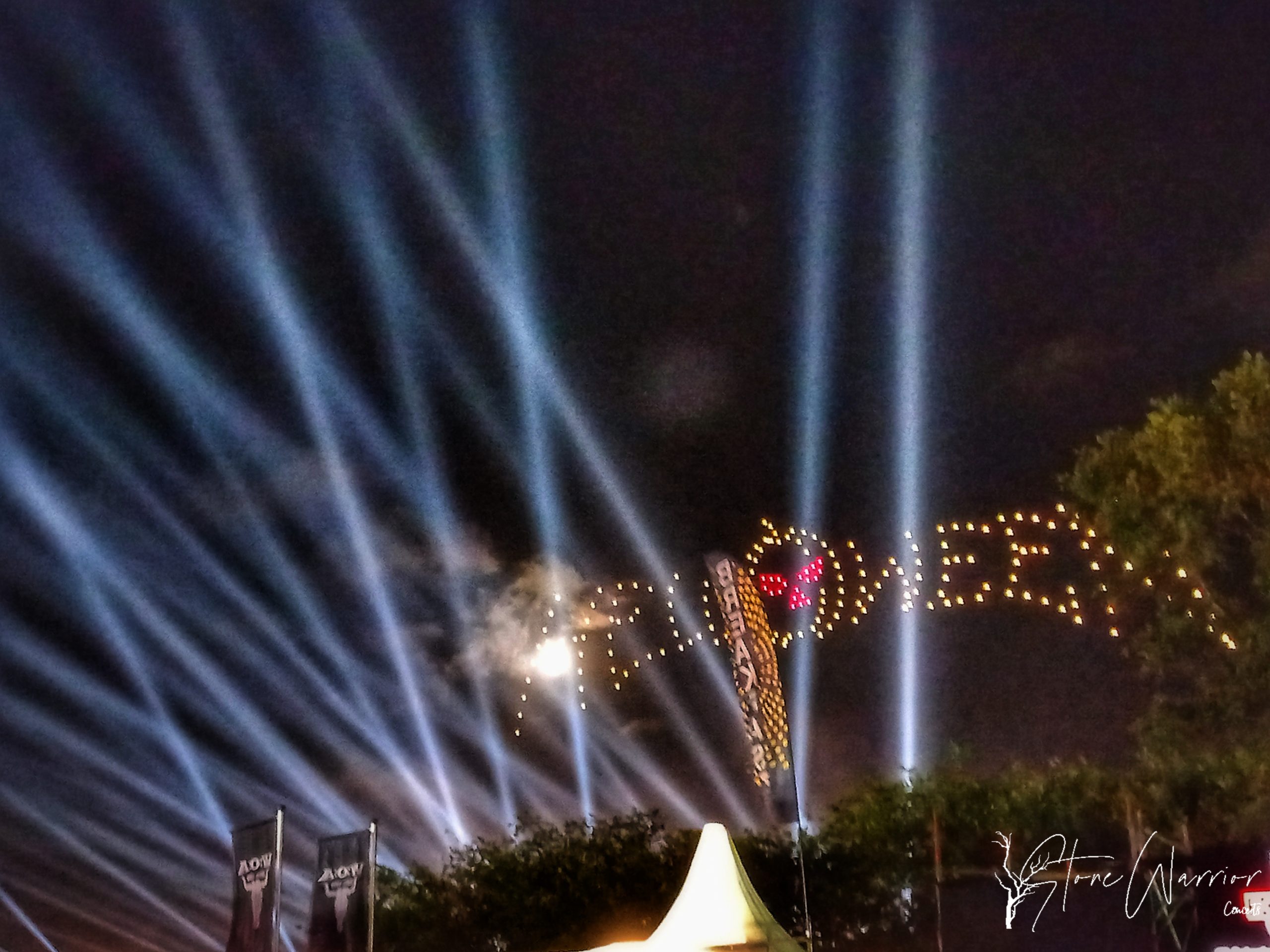 Logo Helloween con drones Wacken