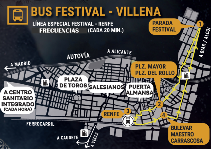 Autobus pueblo festival