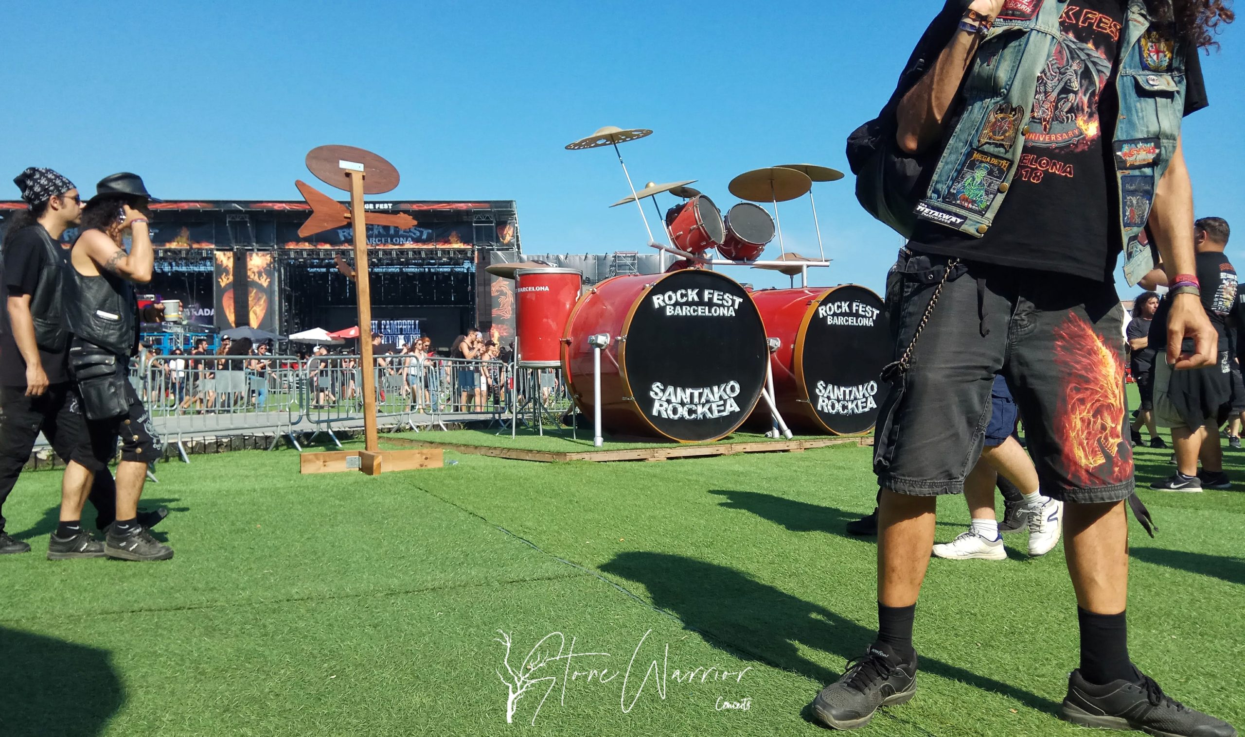 Bateria gigante Rock Fest BCN