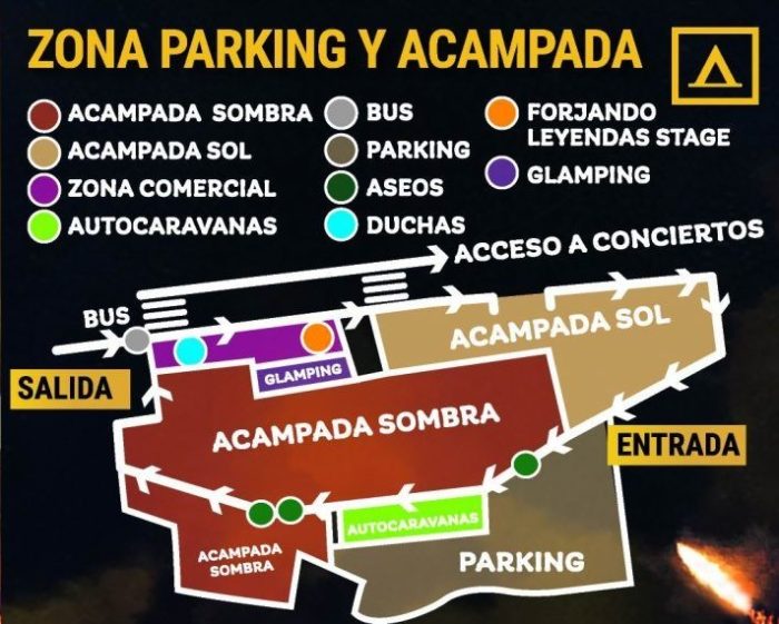 Zona camping y acampada