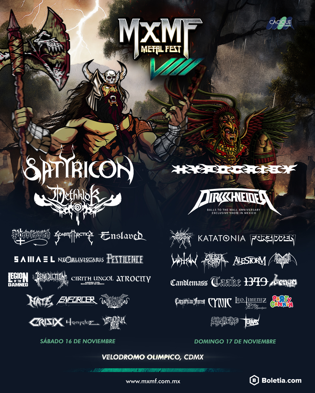 Cartel MxMF México Metal Fest 2024