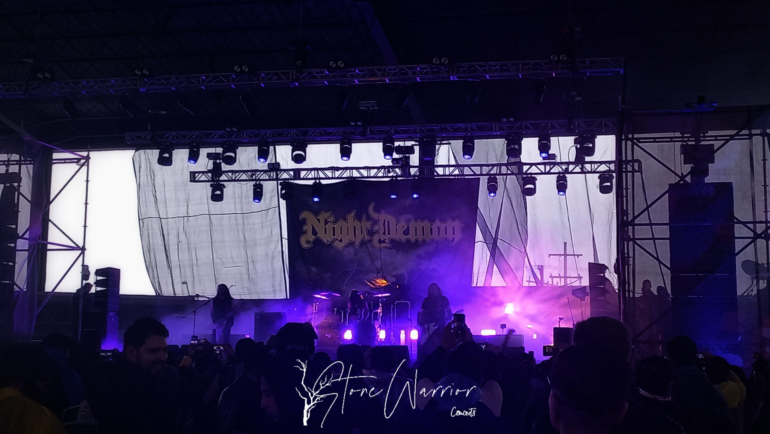 Actuación de Night Demon en el México Metal Fest de 2023