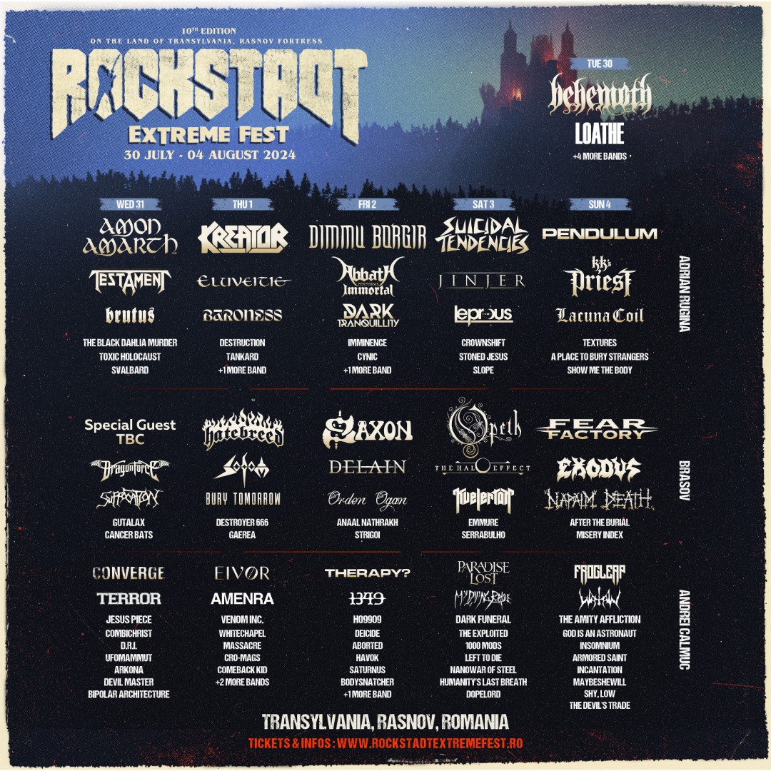 Rockstadt Extreme Fest 2024 cartel