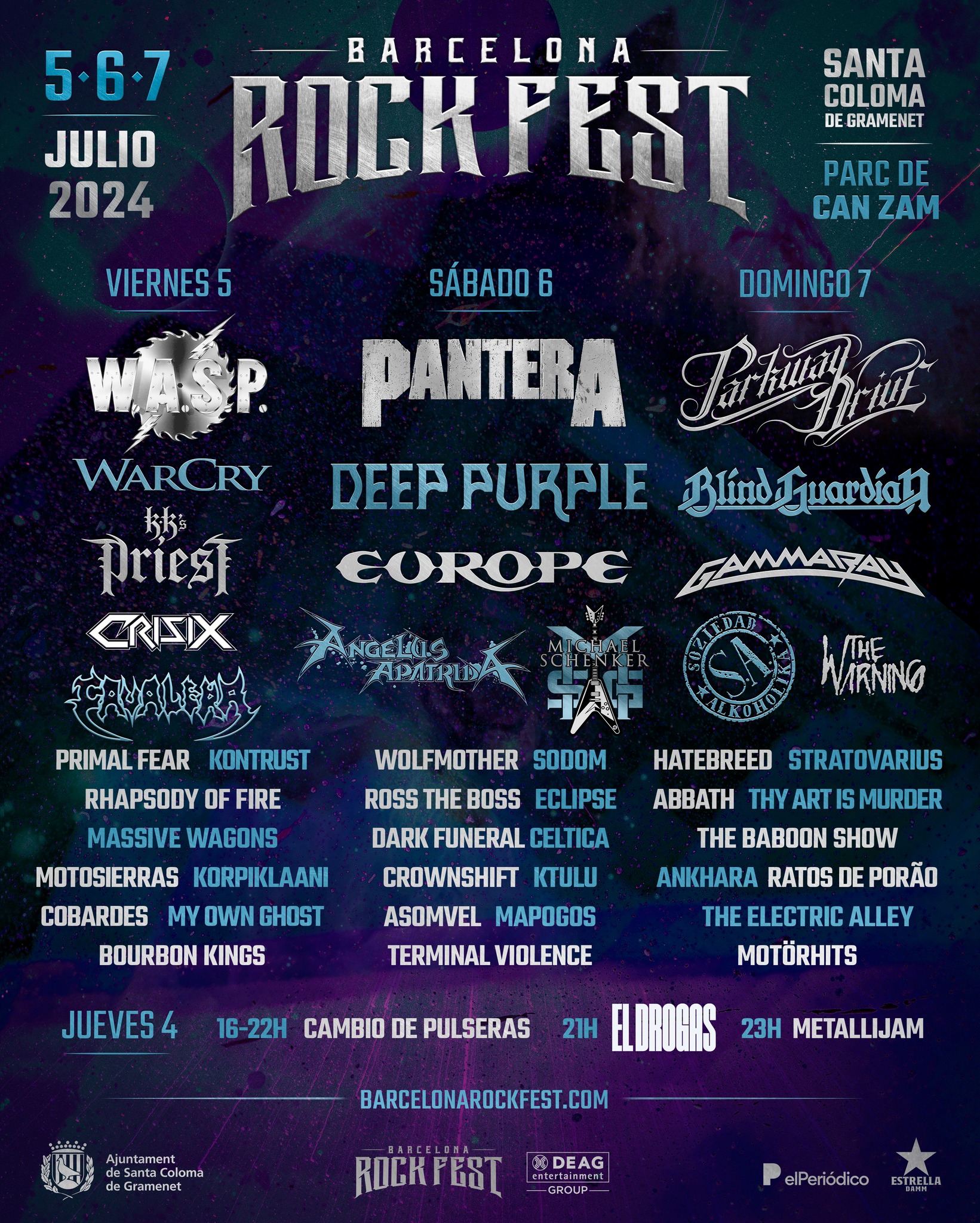 Cartel Barcelona Rock Fest 2024