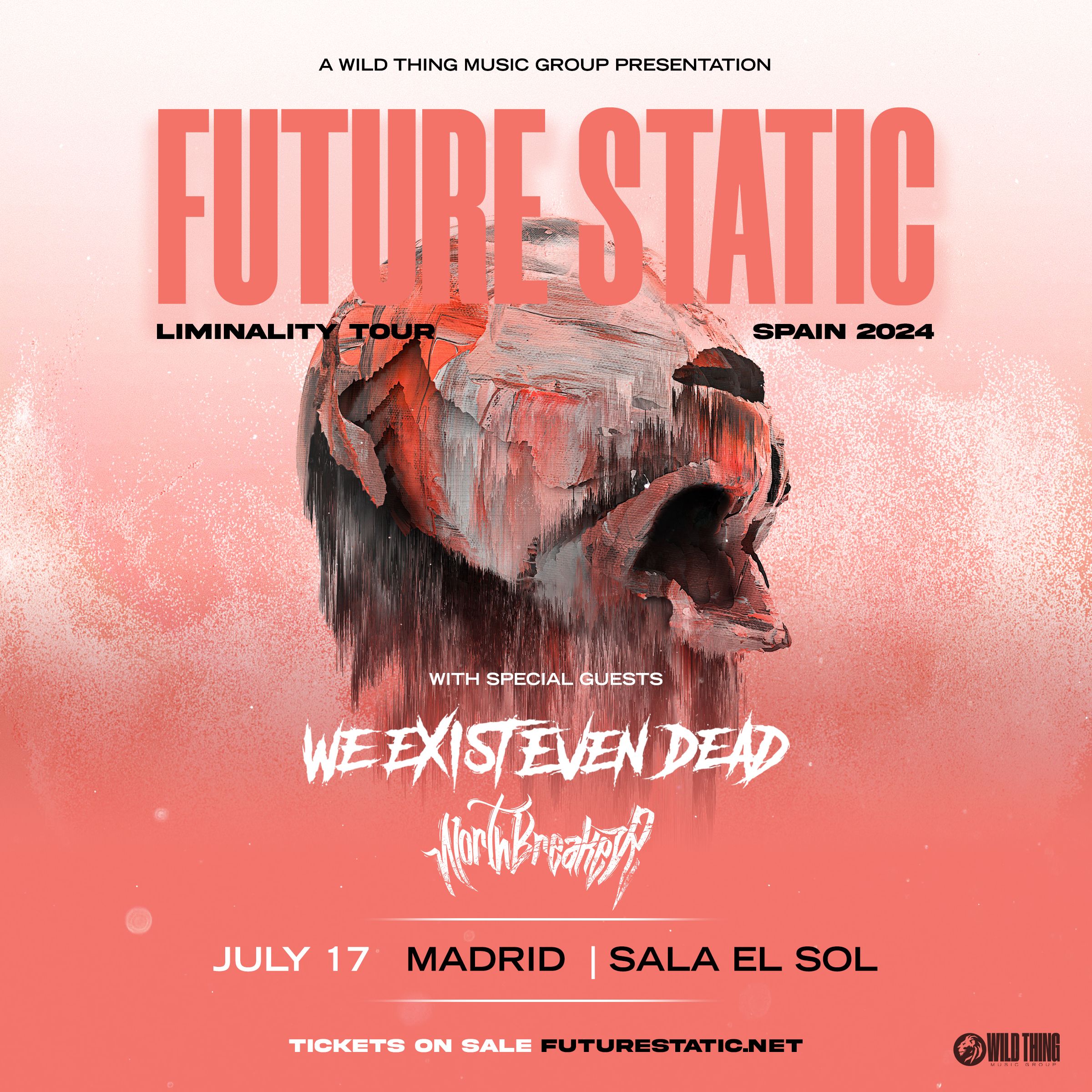 Cartel de la Crónica Future Static + WEED + Northbreaker, Madrid 2024