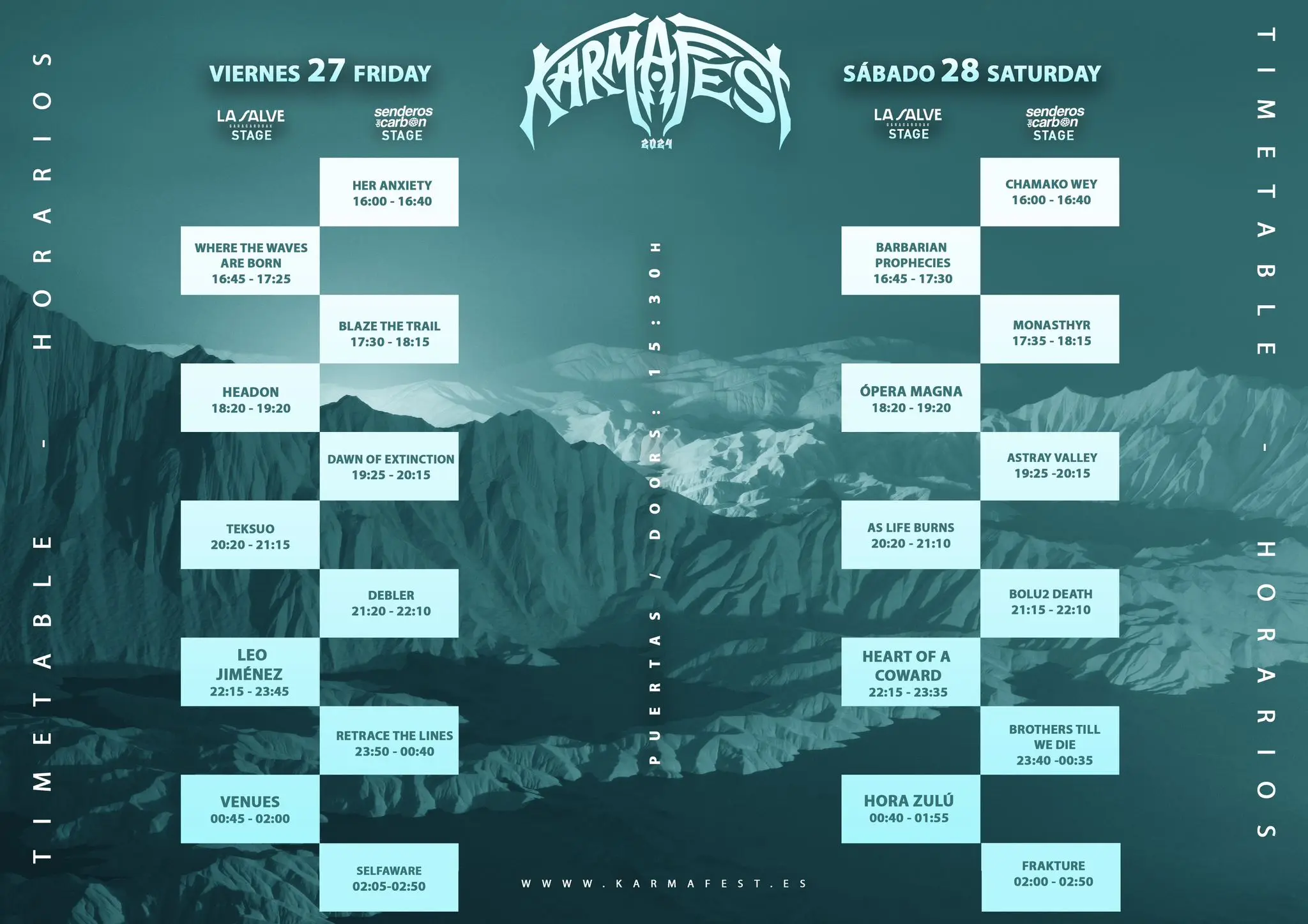 Karma Fest Horarios