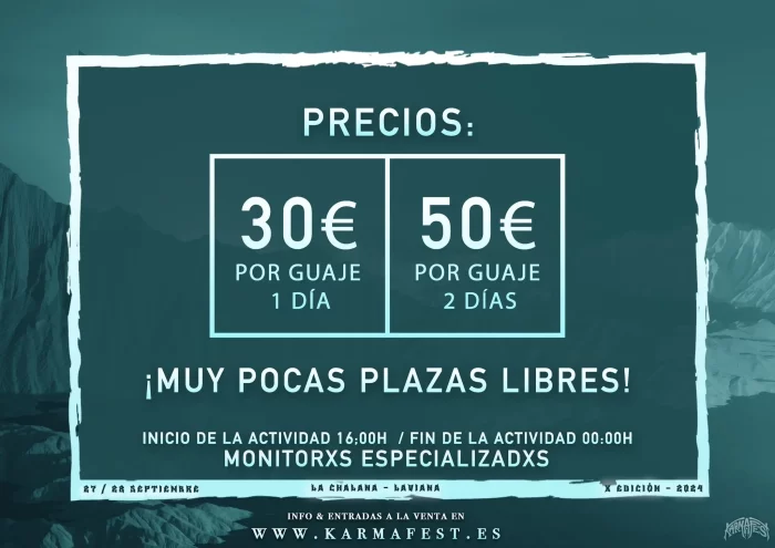 Karma Fest Guajes precio