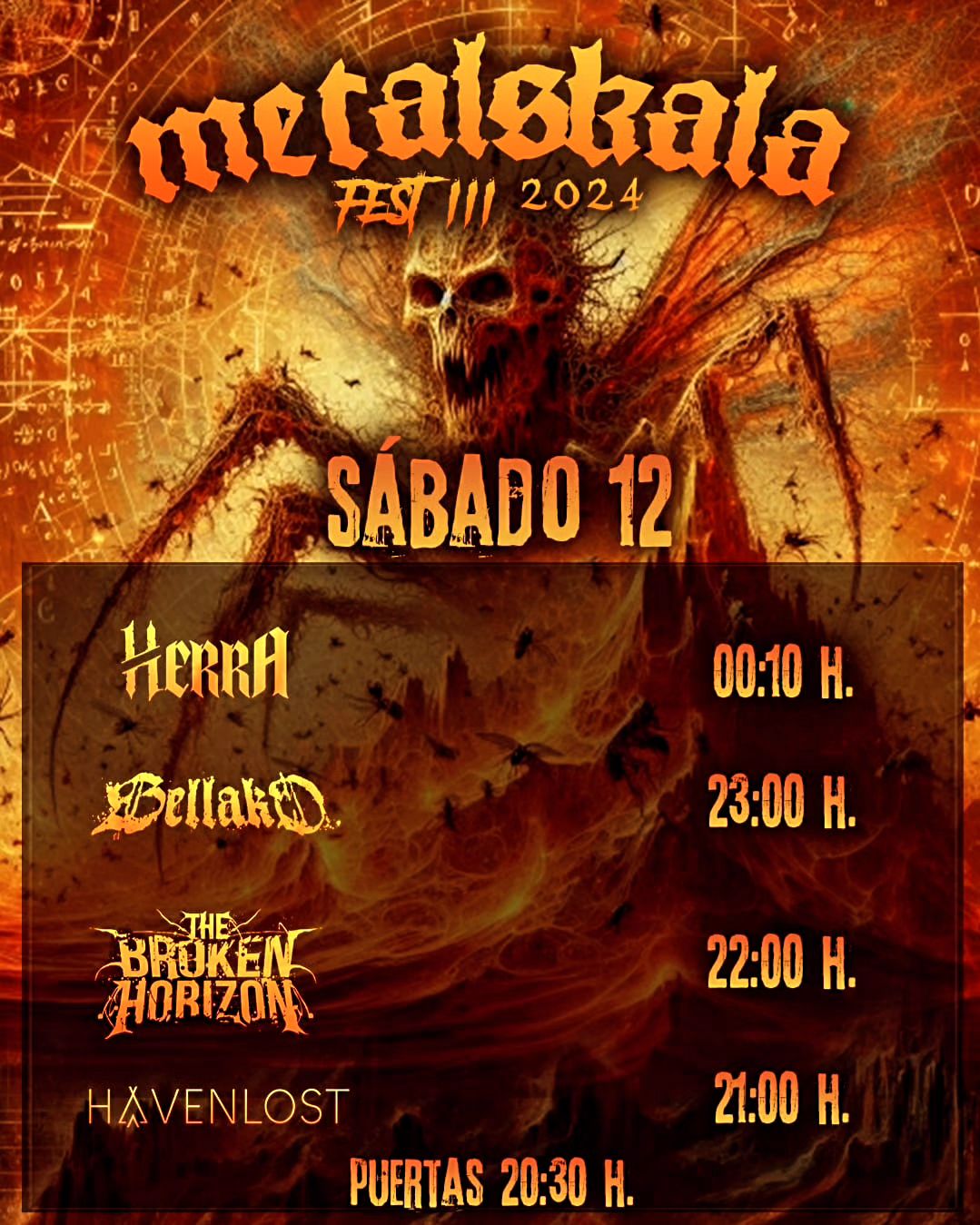 Horarios metalskala 2024