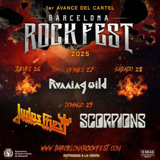 Primer Avance del Barcelona Rock Fest 2025 